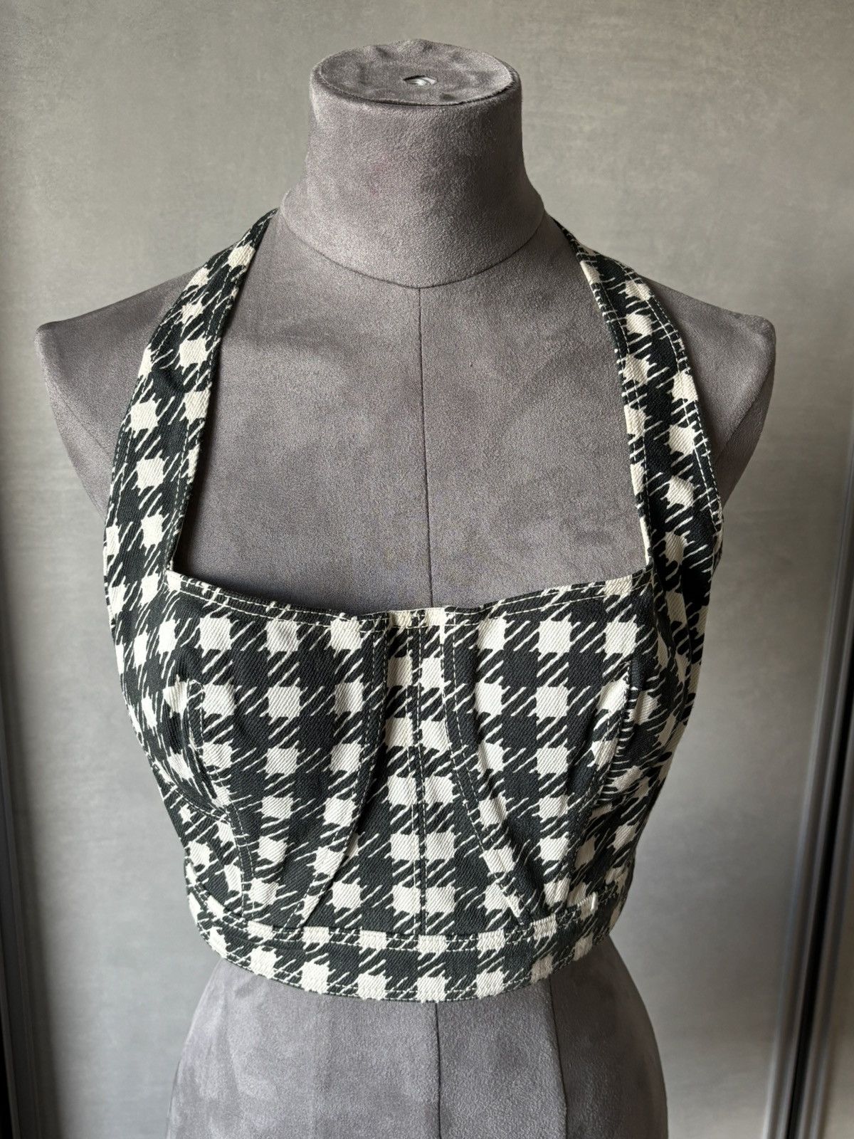 Alaia Crop top bustier vintage collection Tati Spring 1991 Size M / US 6-8 / IT 42-44 - 2 Thumbnail