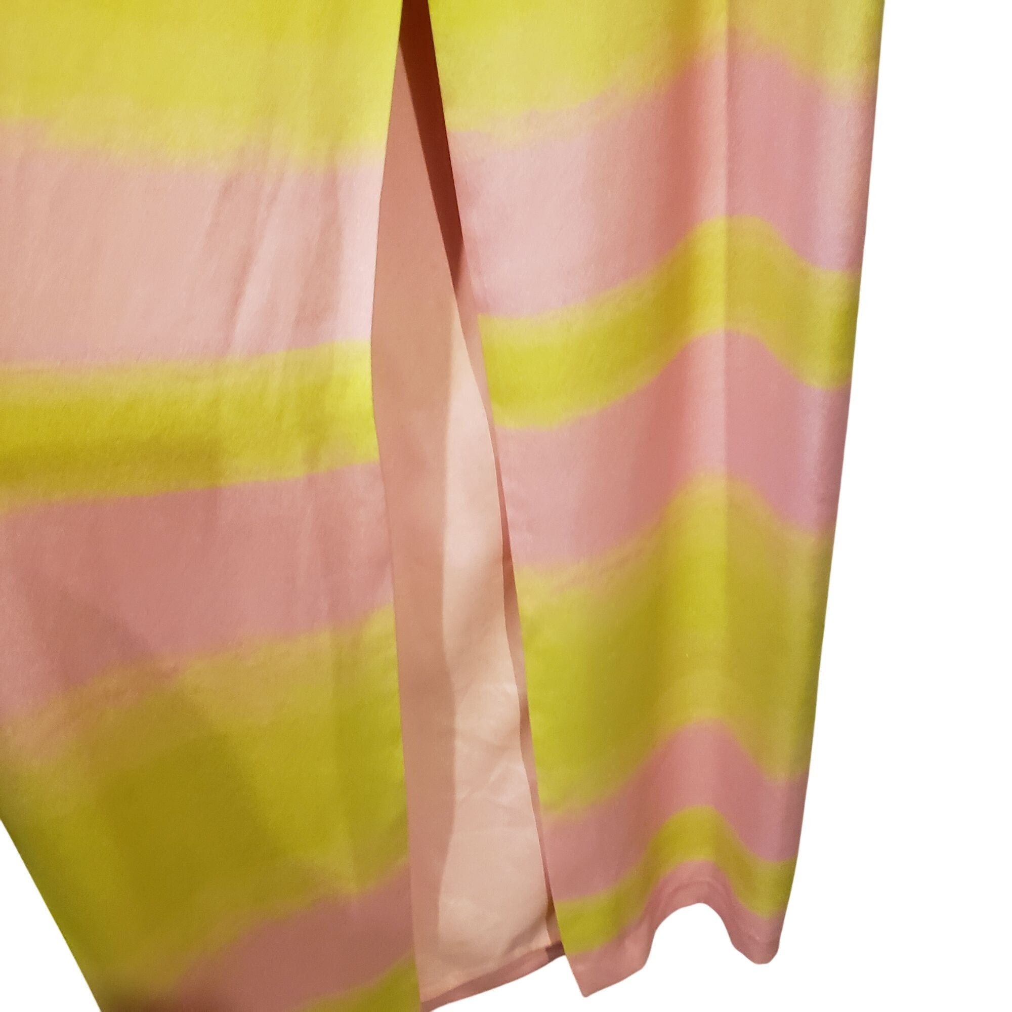 Brandon Maxwell NEW Brandon Maxwell Backless Maxi Slip Dress Pink Yellow Str Size XS / US 0-2 / IT 36-38 - 5 Thumbnail