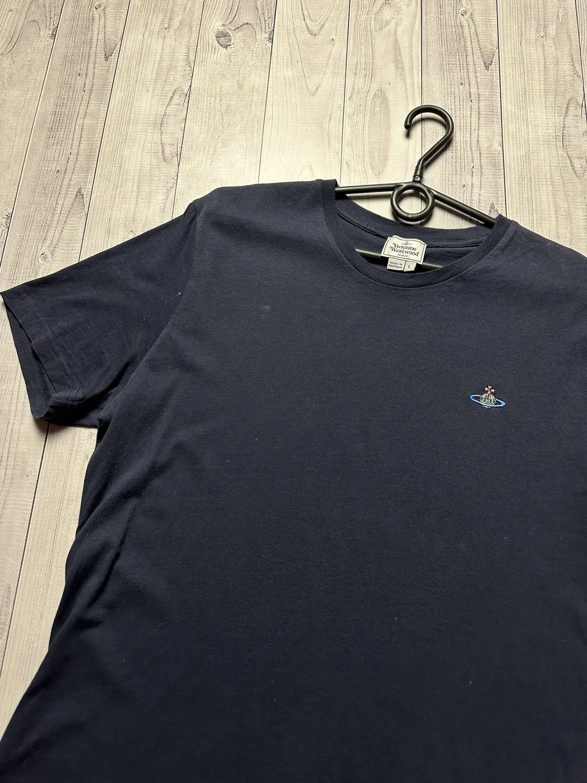 Vivienne Westwood Vintage Vivienne Westwood tee navy T-shirt logo size M/L Size US L / EU 52-54 / 3 - 3 Thumbnail