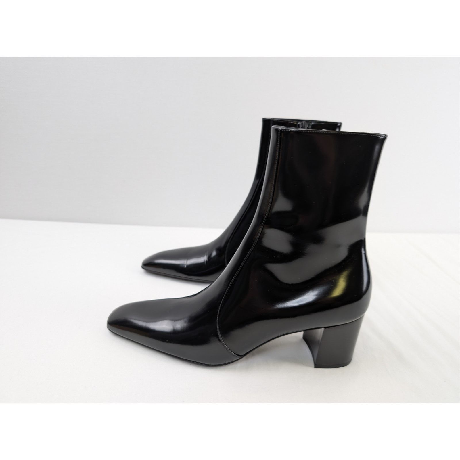 Saint Laurent Paris o1rshd1 XIV 70 Zipped Boots in Black Size US 8 / EU 41 - 9 Thumbnail