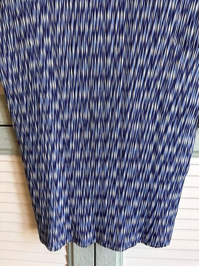 Issey Miyake Issey Miyake size:3 Blue patterned short-sleeved shirt Size XS / US 0-2 / IT 36-38 - 5 Thumbnail