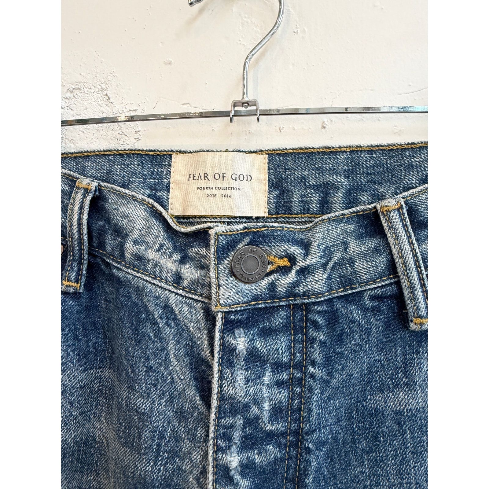 Fear of God Fear of God 4th Collection Second Batch Vintage Denim Jeans Size US 36 / EU 52 - 5 Thumbnail