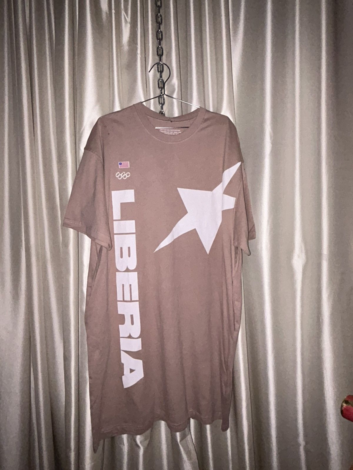 Telfar Telfar Liberia Olympics Tall Tee in Sand Size US L / EU 52-54 / 3 - 1 Thumbnail
