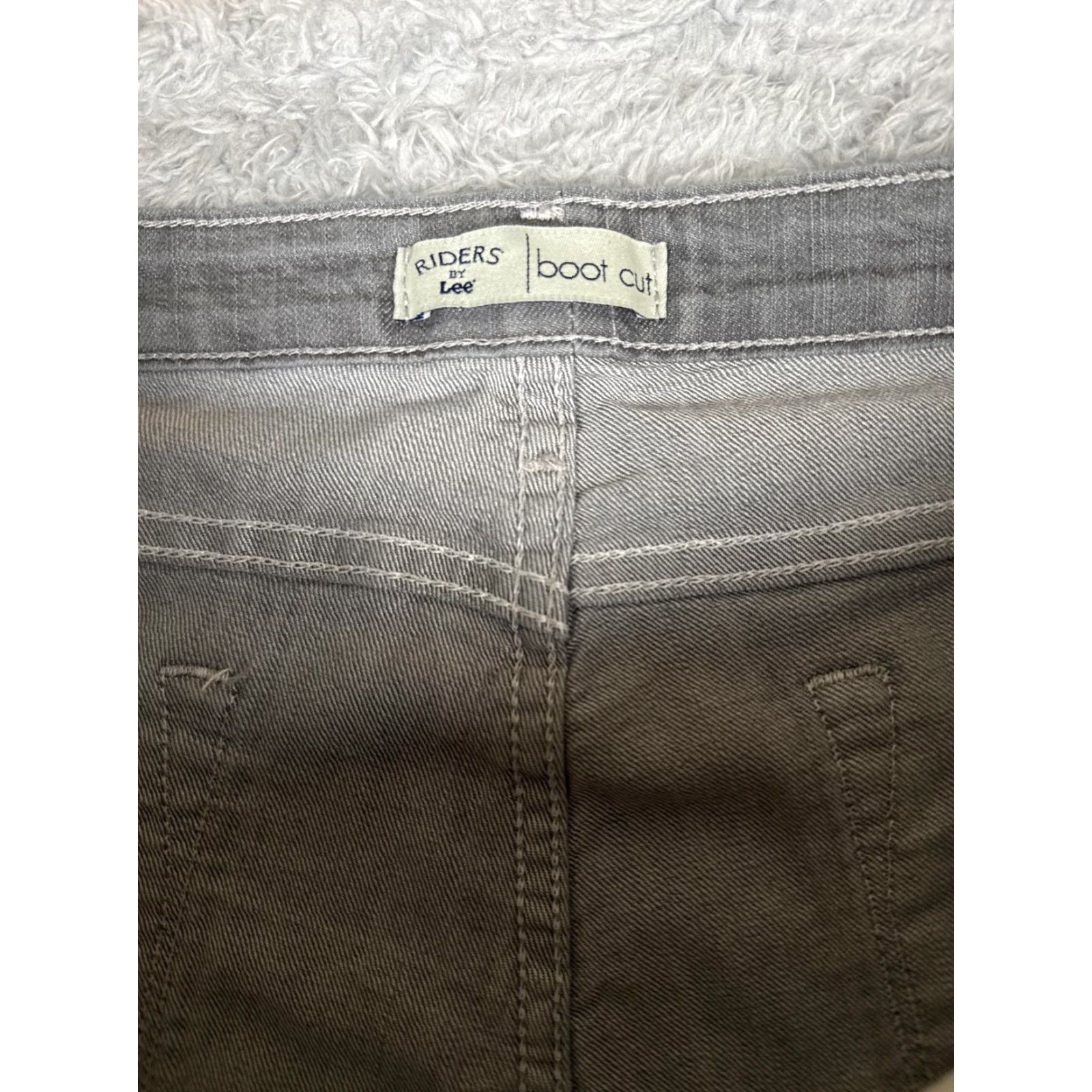 Lee Riders by Lee Bootcut Jeans Womens 12 Gray Medium Wash Mid Rise Stretch 32x30 Size 34" / US 12 / IT 48 - 6 Thumbnail