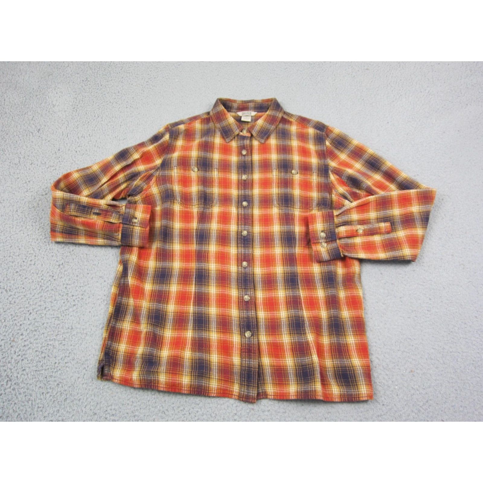 Vintage Duluth Shirt Womens L Orange Plaid Flannel Button-Up Cotton Western Shirt Women L Orange Plaid Flannel Button-Up Duluth Shirt Western Size L / US 10 / IT 46 - 2 Thumbnail