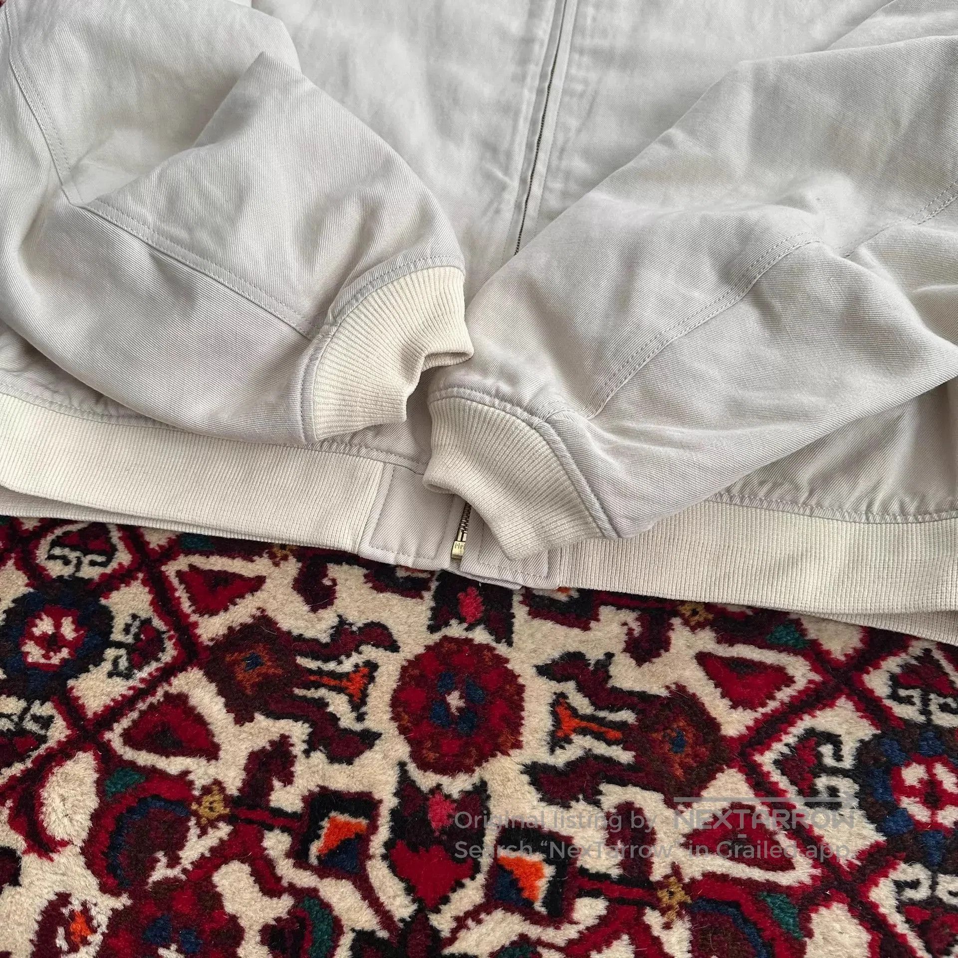 Visvim White Zip-Front Bomber Jacket Size L. Size US L / EU 52-54 / 3 - 7 Thumbnail