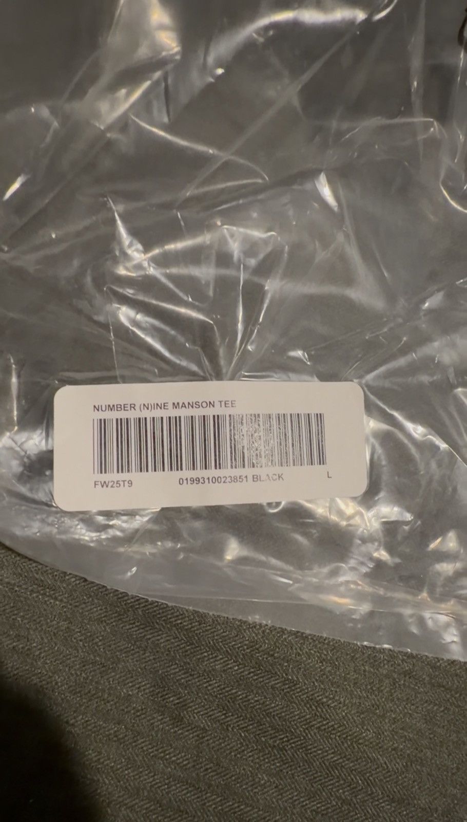 Number (N)ine × Supreme FW25 Manson Tee Size US L / EU 52-54 / 3 - 11 Thumbnail