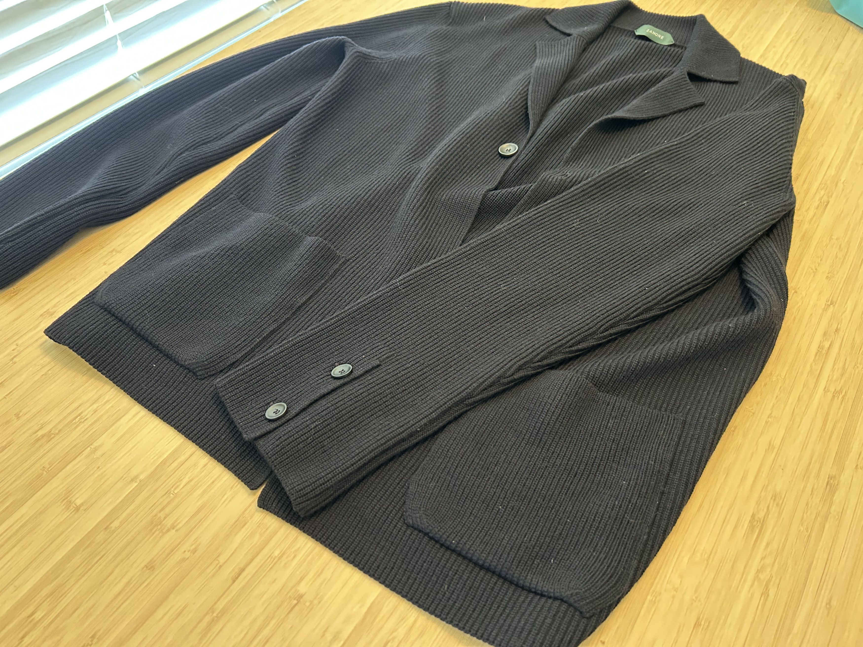 Zanone Zanone Merino Wool Cardigan Size US XL / EU 56 / 4 - 4 Thumbnail