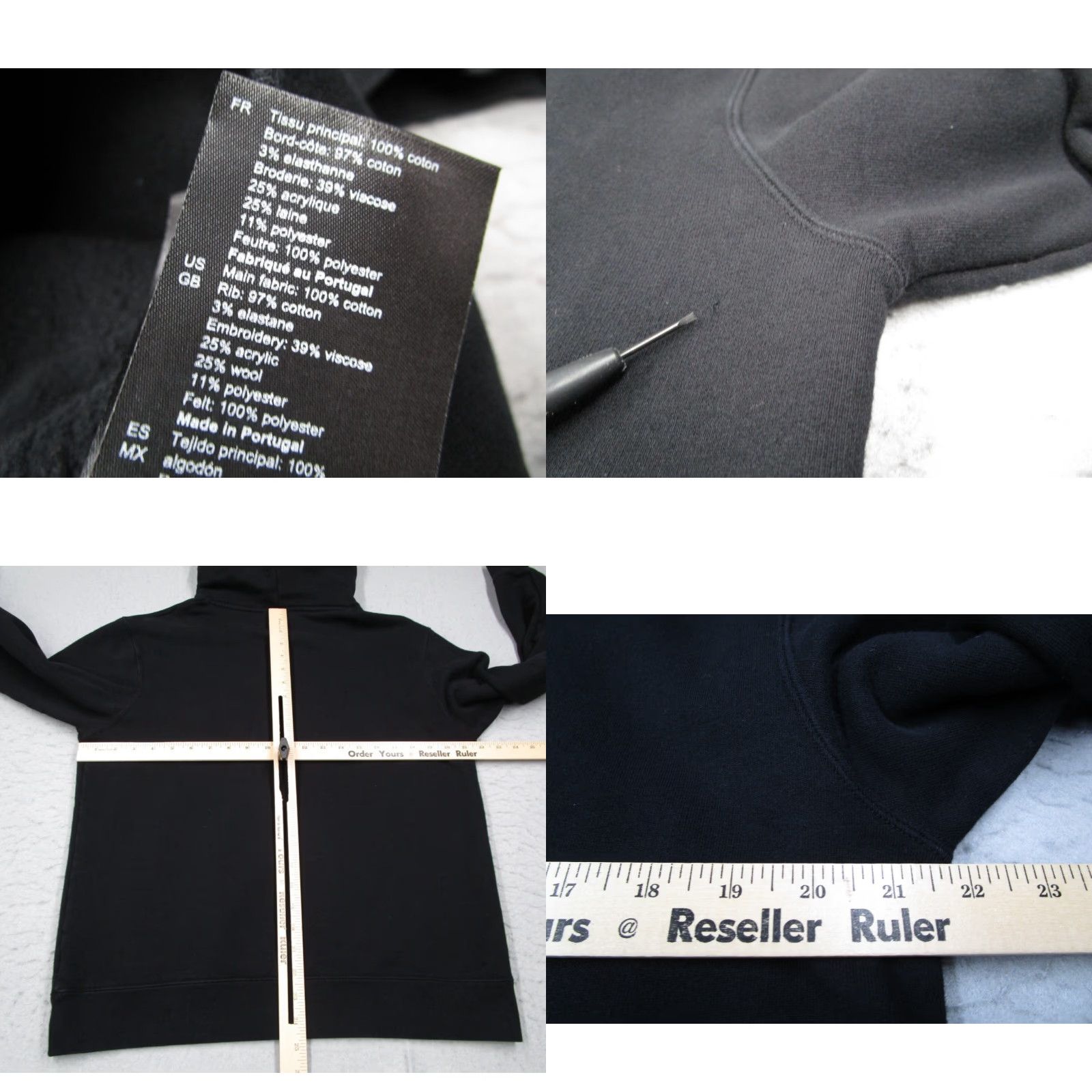 Sandro Sandro Hoodie Mens Medium Black Mr Happy Pullover Long Sleeve Kangaroo Pocket Size US M / EU 48-50 / 2 - 8 Thumbnail