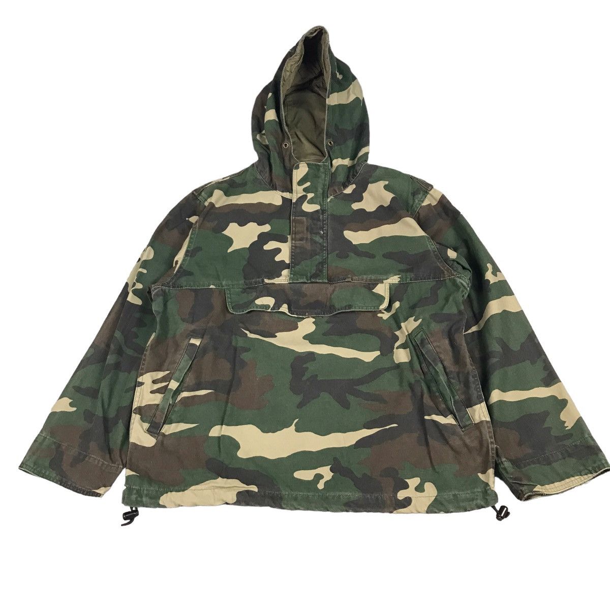 DOG HOUSE ANORAK MILITARY GREEN CAMO JACKET
