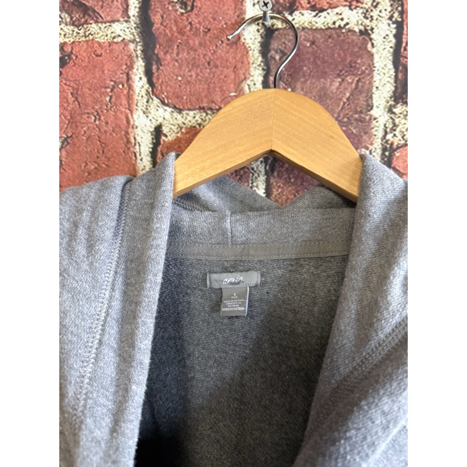 Vintage Aerie Hoodie Sweatshirt Pullover Gray Womens Size L Size L / US 10 / IT 46 - 3 Thumbnail