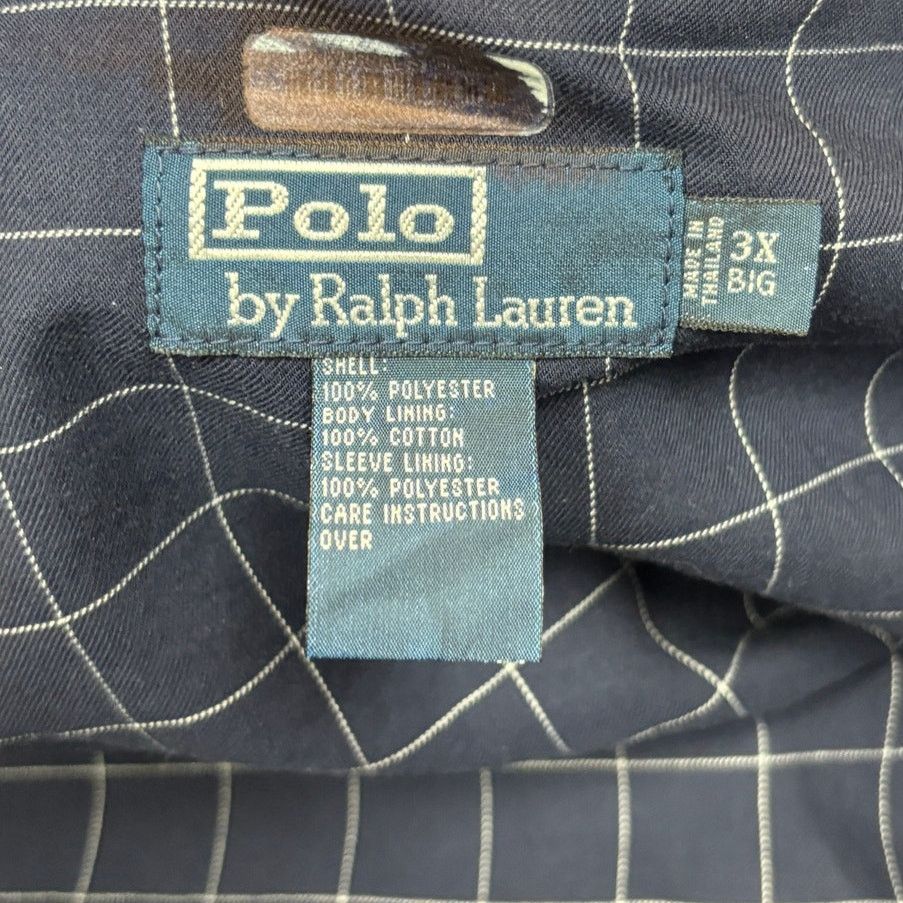 Polo Ralph Lauren VTG 90s Polo Ralph Lauren Jacket Full Zip Navy 3XB Bomber Size US XXL / EU 58 / 5 - 5 Thumbnail
