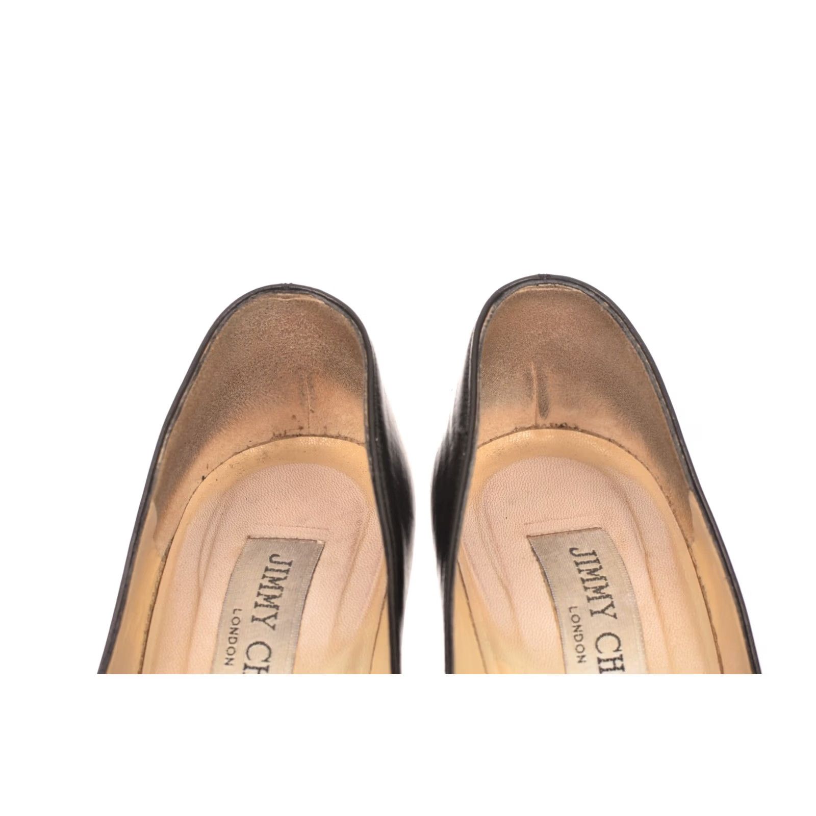 Jimmy Choo Jimmy Choo London Black Leather Heels Pumps Size 36 1/2 Womens Shoe US 6.5 Pump Budget price? Size US 7 / IT 37 - 4 Thumbnail