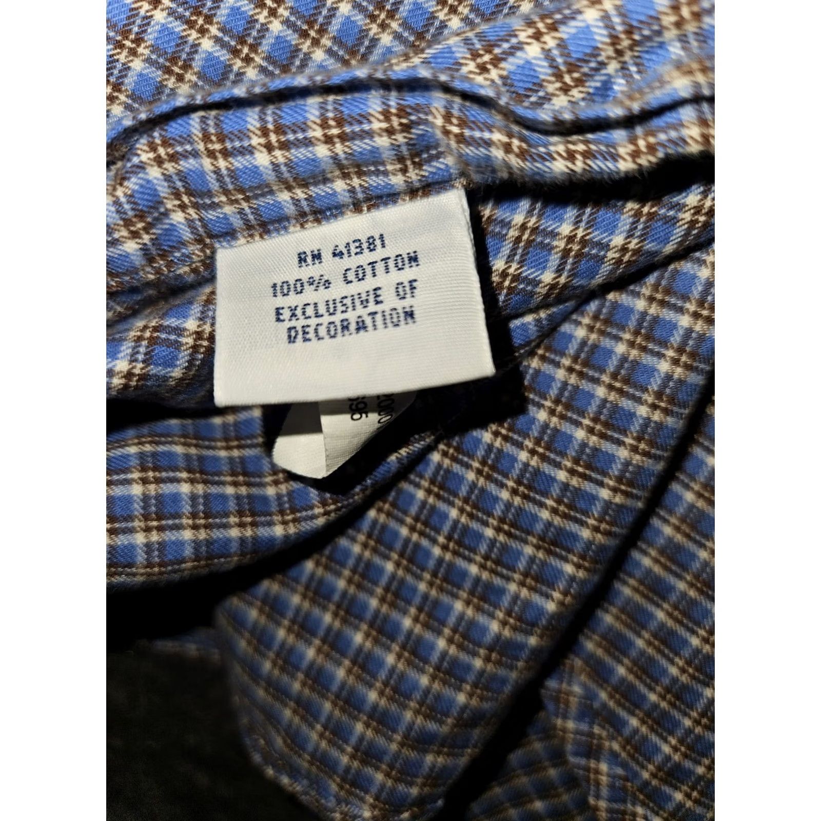Ralph Lauren Ralph Lauren Button Down Shirt Men's 2XLT Blue Check Cotton Long Sleeve Preppy Size US XXL / EU 58 / 5 - 8 Thumbnail