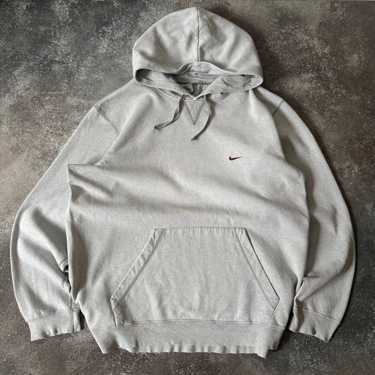Nike × Vintage Y2K NIKE VINTAGE SWOOSH LOGO GORPCORE BASIC HOODIE Size US L / EU 52-54 / 3 - 1 Thumbnail