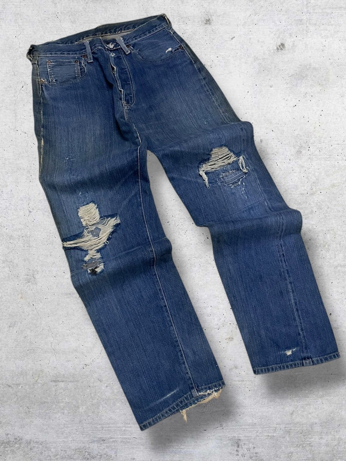 Nepenthes VINTAGE HOGGS BY NEPHENTES OG JAPAN DESIGNER SELVEDGE DENIM Size US 29 - 2 Thumbnail