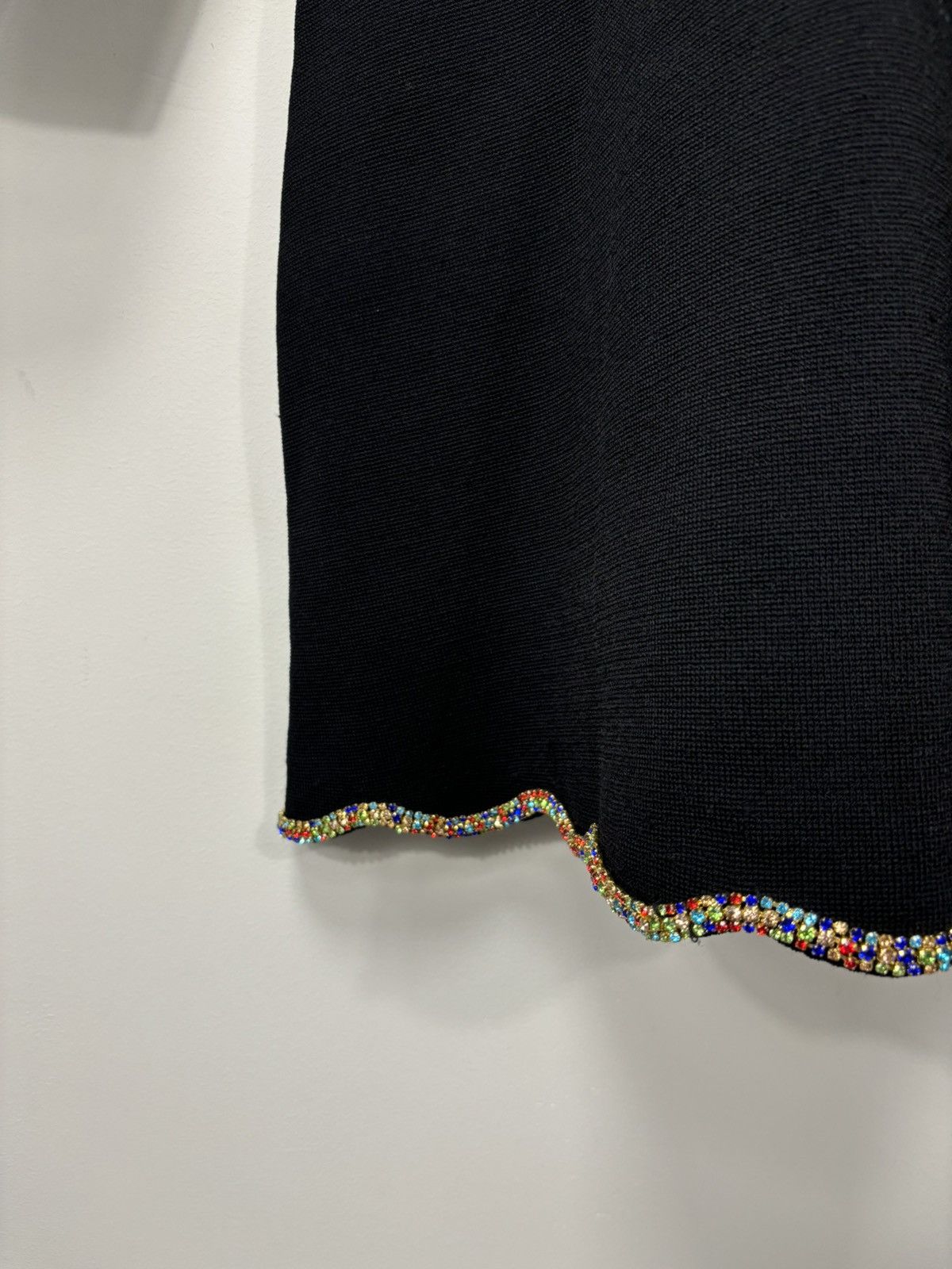 Sandro Sandro NWT Crystal Trims Black Long Sleeve Flared Dress Size M / US 6-8 / IT 42-44 - 14 Thumbnail