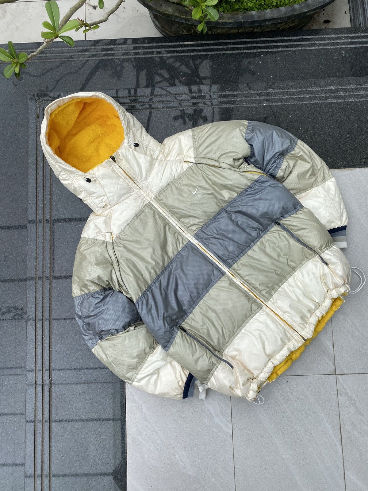 Nike × Vintage 90S NIKE RARE Y2K REVERSIBLE SWOOSH PUFFER DOWN JACKET LOGO Size US XL / EU 56 / 4 - 5 Thumbnail