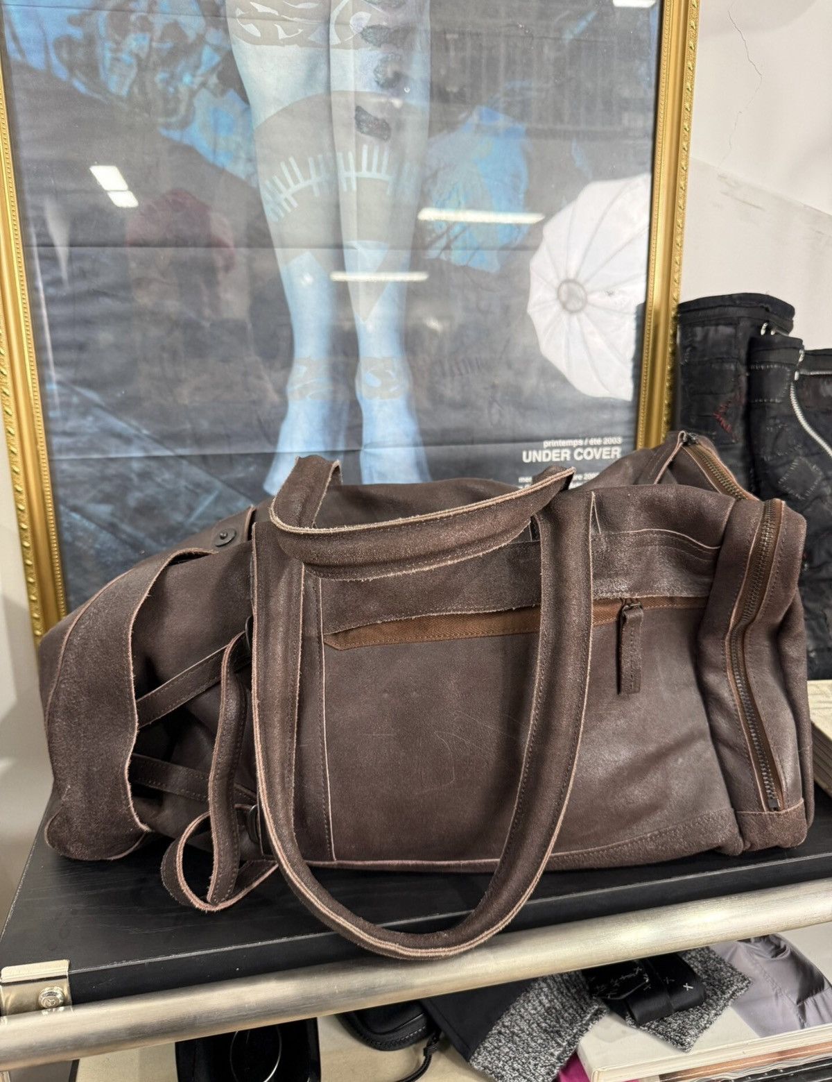 Yohji Yamamoto Yohji Yamamoto Y's for Men Large Deconstructed Boston Bag Size ONE SIZE - 1 Thumbnail