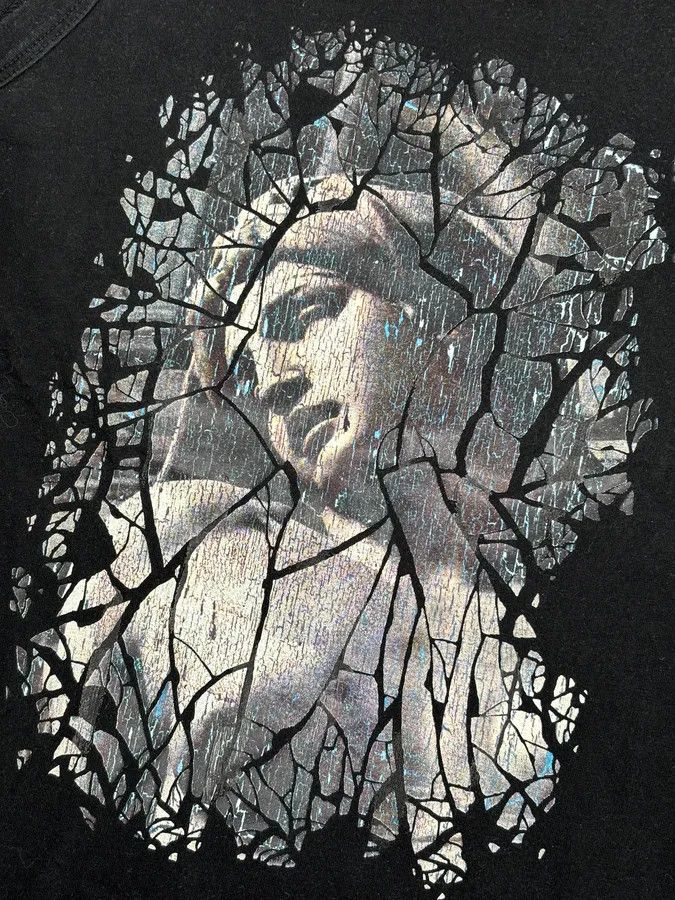 Jean Paul Gaultier 2000s Jean Paul Gaultier Black Destructured Face Tank Top Size US S / EU 44-46 / 1 - 7 Thumbnail