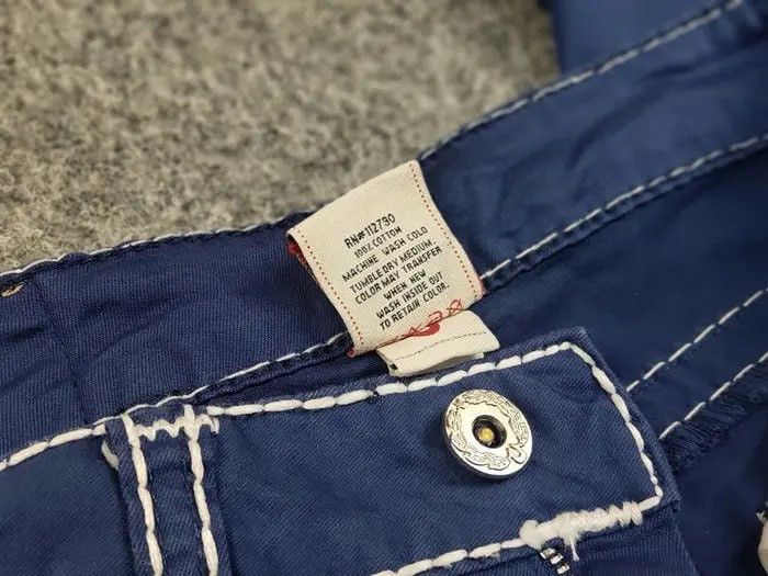 True Religion True Religion Brooklyn Blue Denim Slim Jeans Made in USA Size 28" / US 6 / IT 42 - 14 Thumbnail
