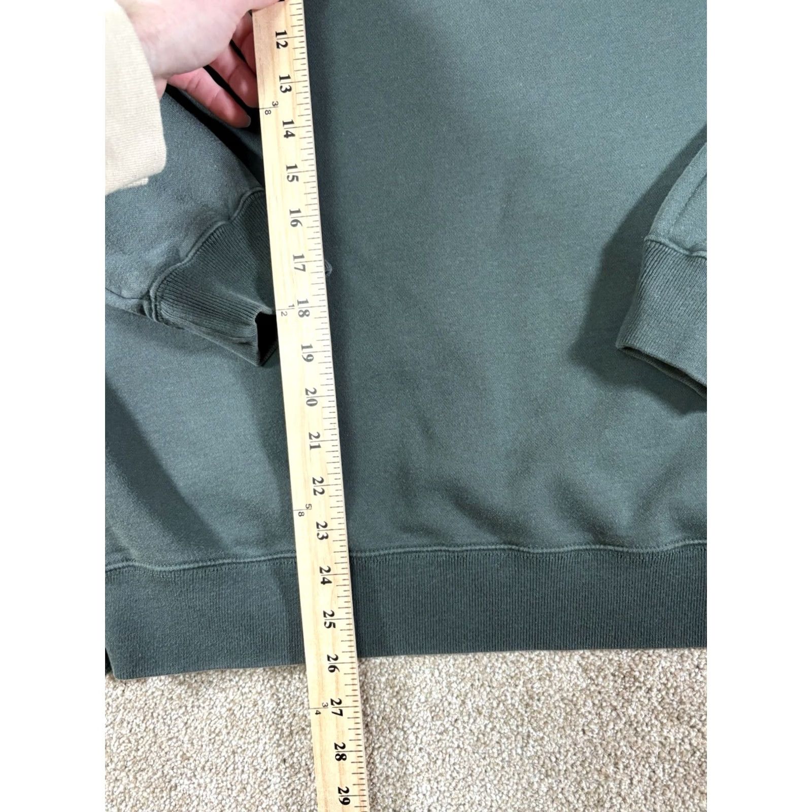 Abercrombie & Fitch VINTAGE Abercrombie & Fitch Sweatshirt Crewneck Men's M Green 90s Pullover Heavyweight Brooklyn NY Oversized Crewneck Sweatshirt Size US M / EU 48-50 / 2 - 7 Thumbnail