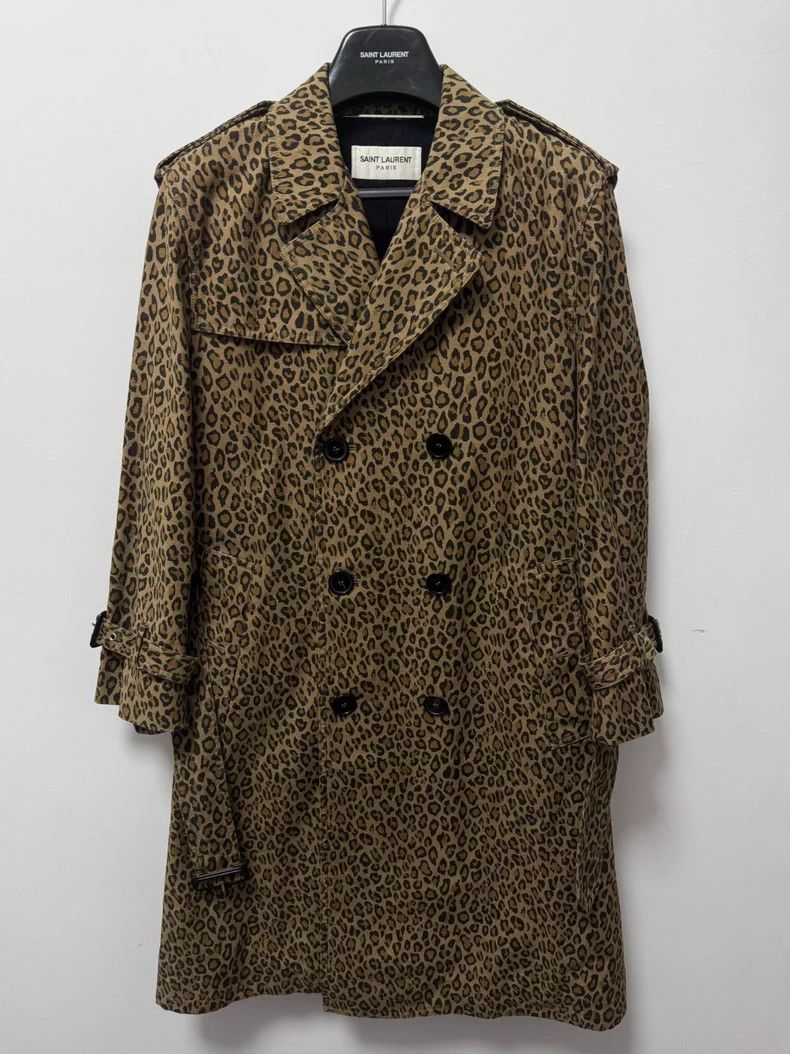 Saint Laurent Paris Saint Laurent Paris 16ss Show Double Breasted Caramel Leopa Size US S / EU 44-46 / 1 - 1 Thumbnail