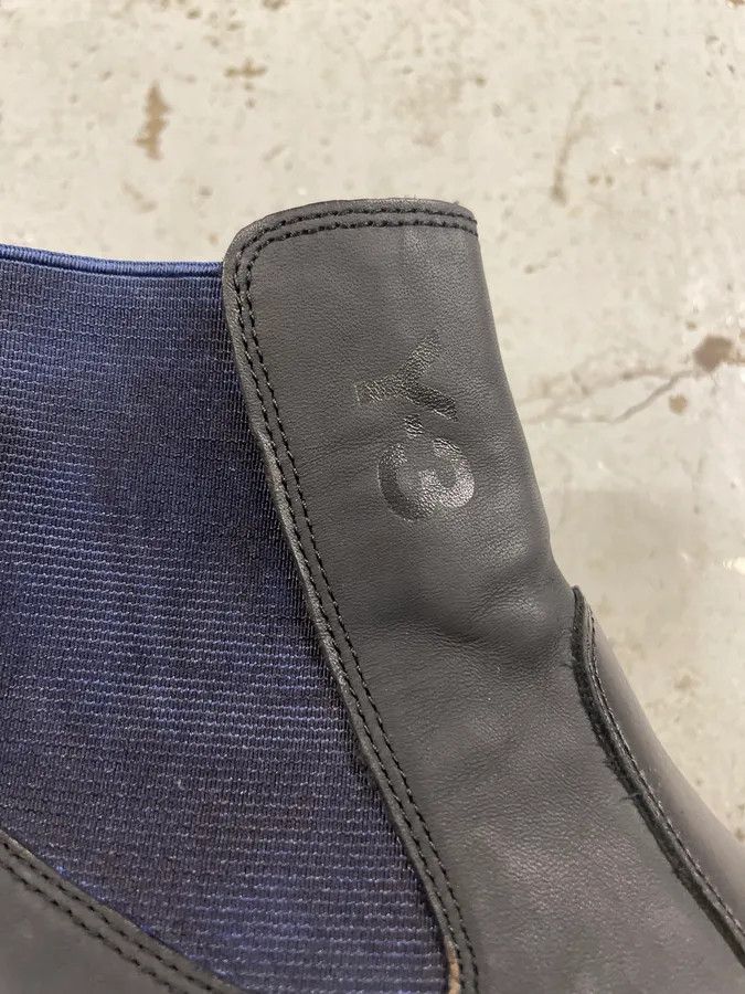 Vintage × Yohji Yamamoto AW2012 Yohji Yamamoto Black Hybrid Chelsea Leather Boots Size US 9.5 / EU 42-43 - 10 Thumbnail
