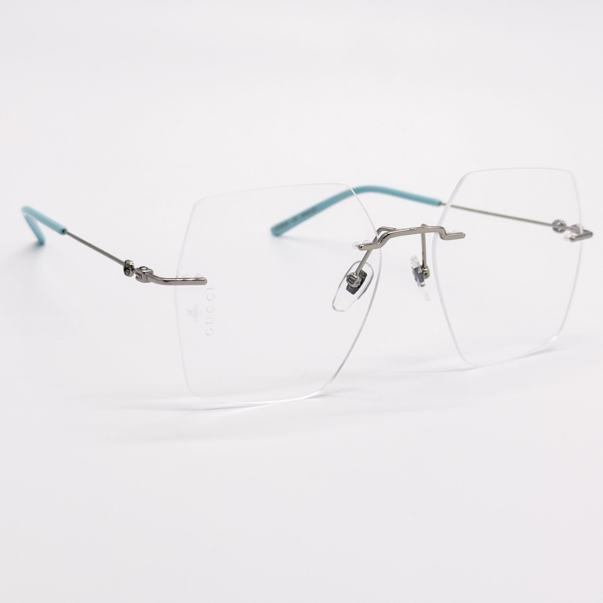 Gucci NEW GG0683O 002 GUCCI SQUARE SILVER WOMEN EYEGLASSES GUCCI Size ONE SIZE - 7 Thumbnail