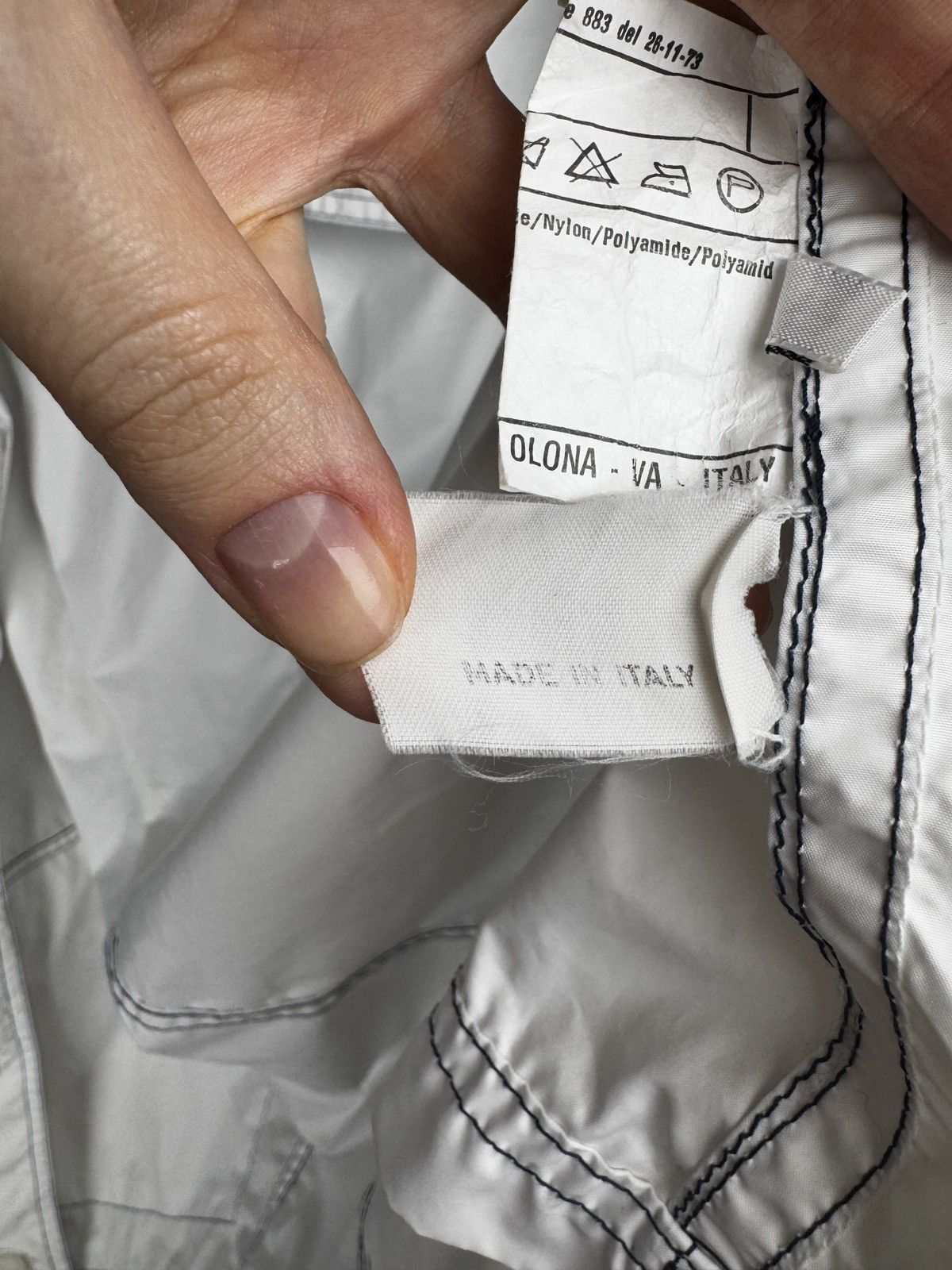 Versace Versace Sport vintage 90s nylon white striped light jacket Size US XL / EU 56 / 4 - 14 Thumbnail