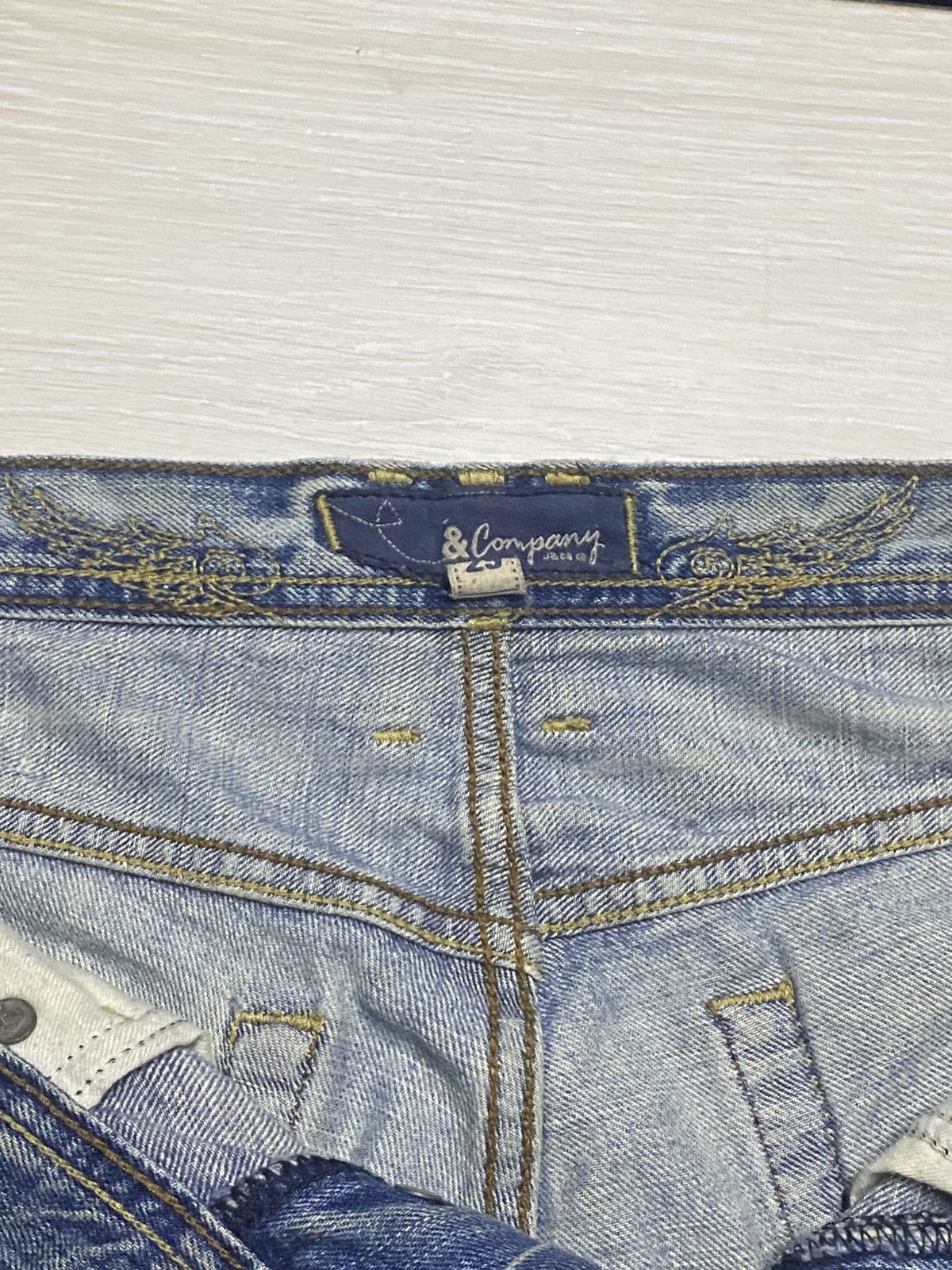 Tornado Mart Vintage Japanese Brand JC Studded Embroidered Cross Flare Size US 30 / EU 46 - 16 Thumbnail