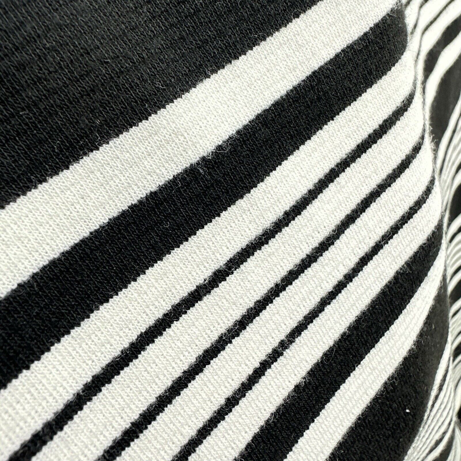Betsey Johnson Betsey Johnson Sleeveless Midi Dress 14 Black & White Stripe Size XL / US 12-14 / IT 48-50 - 4 Thumbnail