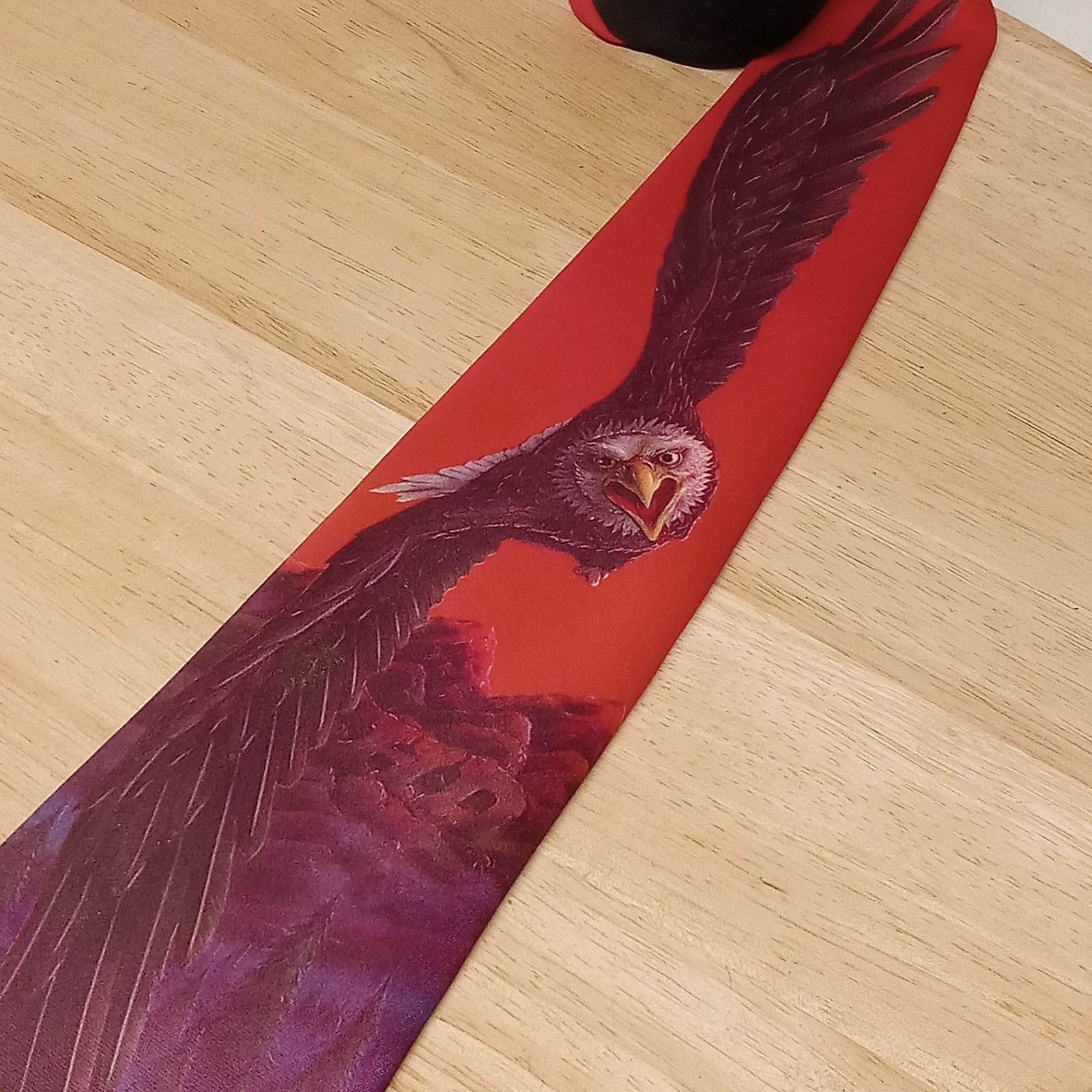 Ralph Marlin Ralph Marlin 1987 Tie Mens Harley Davidson Flying Bald Eagle Size ONE SIZE - 3 Thumbnail