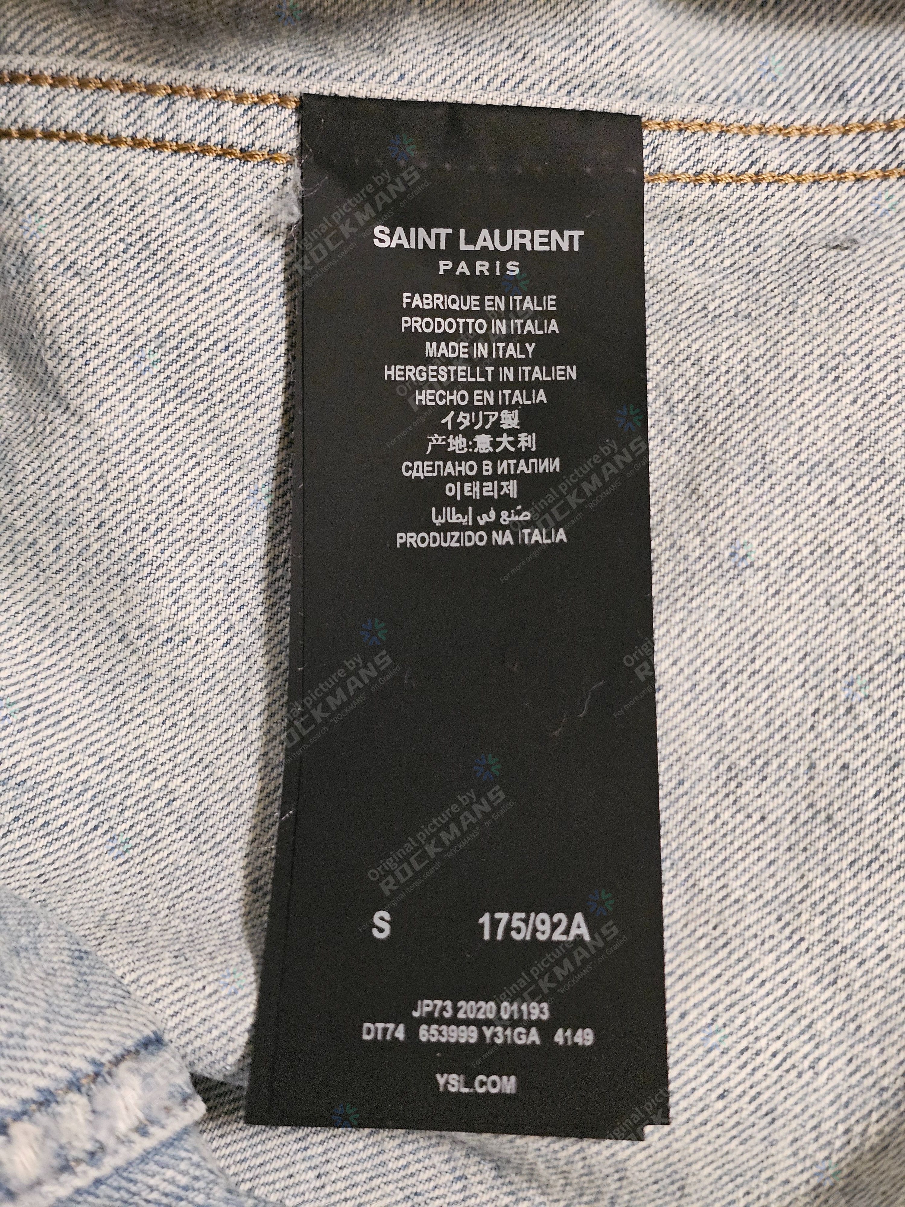 Saint Laurent Paris Saint Laurent SLP Women's Washed Denim Shirt Size S Like New Size S / US 4 / IT 40 - 8 Thumbnail