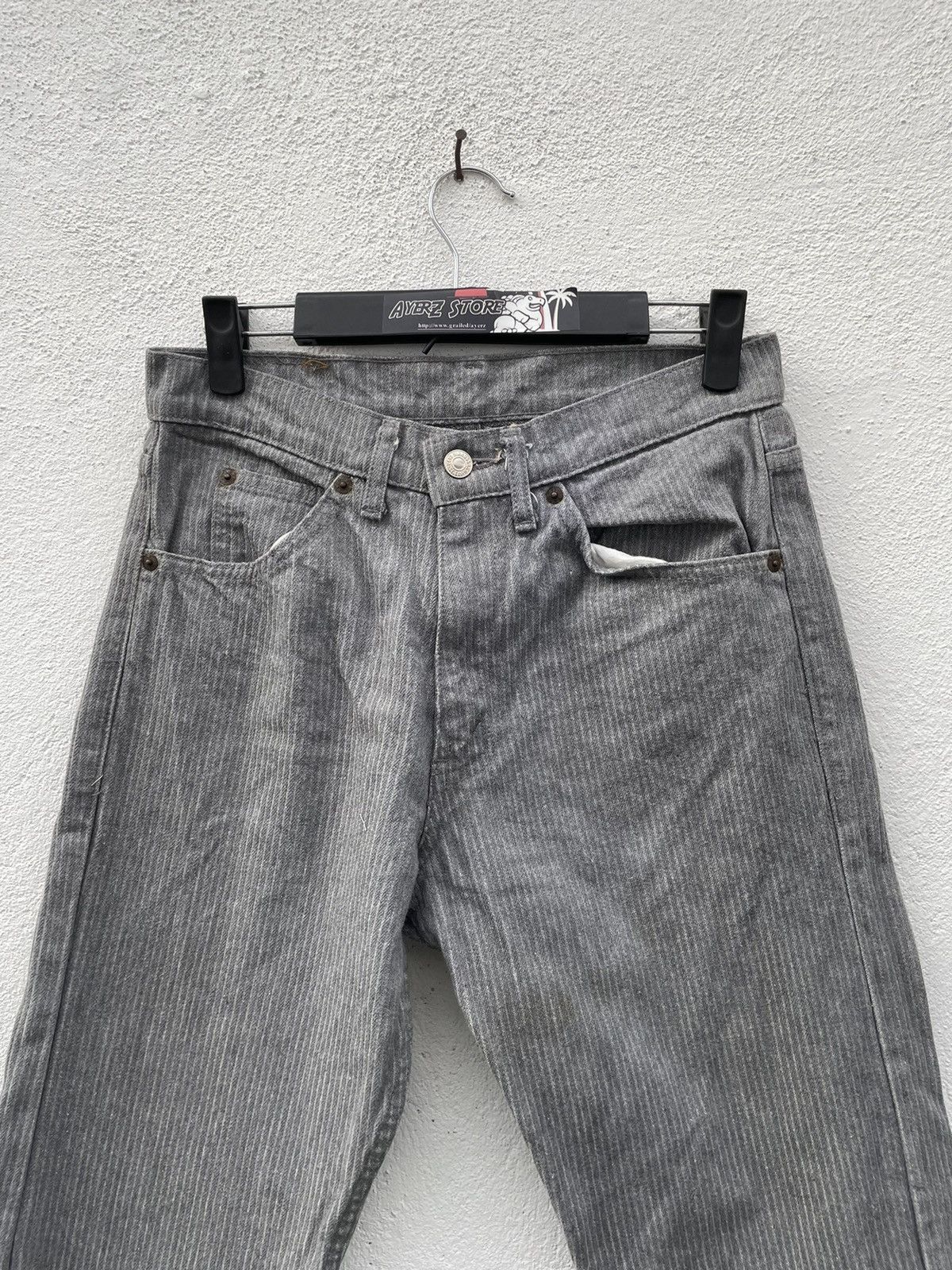 Levi's × Levi's Vintage Clothing × Vintage Vintage Y2K Levi’s Pin Stripe Denim Jeans Size US 28 / EU 44 - 2 Thumbnail