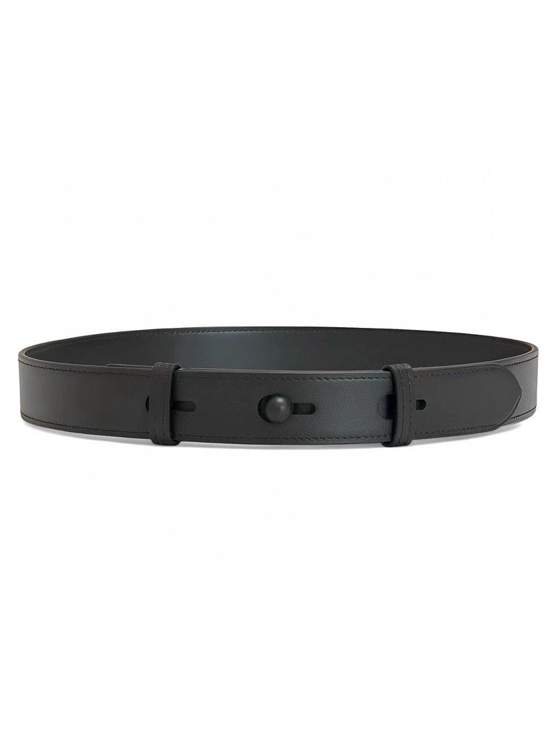 Loewe LOEWE Black lettering logo embossed belt Size ONE SIZE - 2 Thumbnail