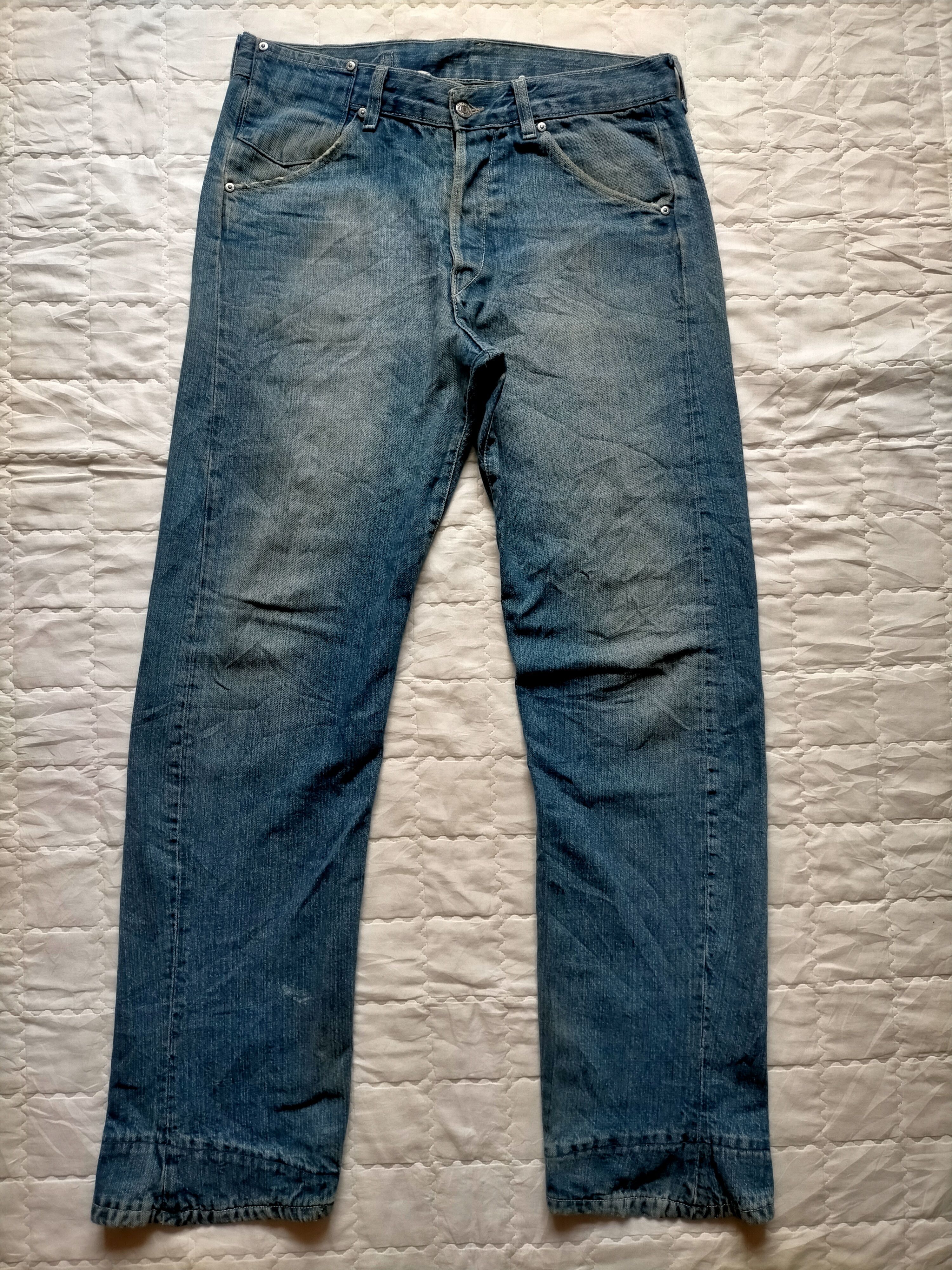 Levi's Vintage Clothing Vintage 90s Levis Engineering Denim pants Size US 33 - 1 Thumbnail