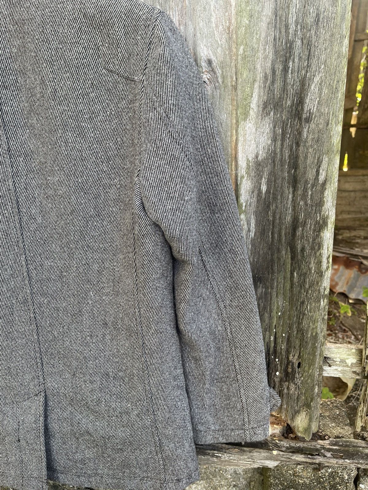 Michel Klein Klein Plus Homme Wool Peacoat - Herringbone Grey - Size 48 Size US M / EU 48-50 / 2 - 15 Thumbnail