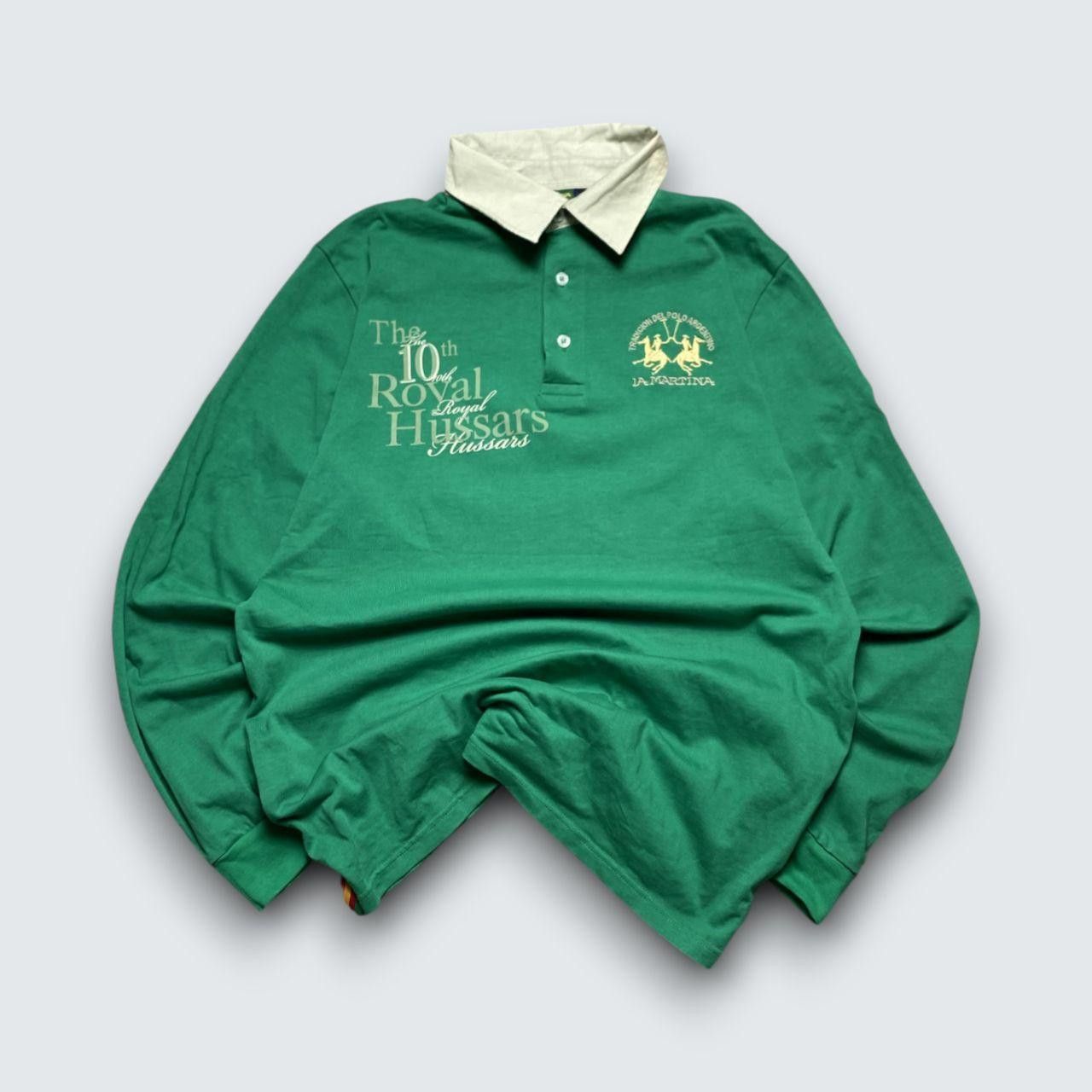 La Martina Vintage La Martina Polo Shirt Green XL Size US XL / EU 56 / 4 - 1 Thumbnail