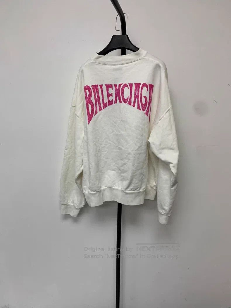 Balenciaga Balenciaga Pattern Alphabet Printed Round Neck Sweatshirt Size US L / EU 52-54 / 3 - 2 Thumbnail