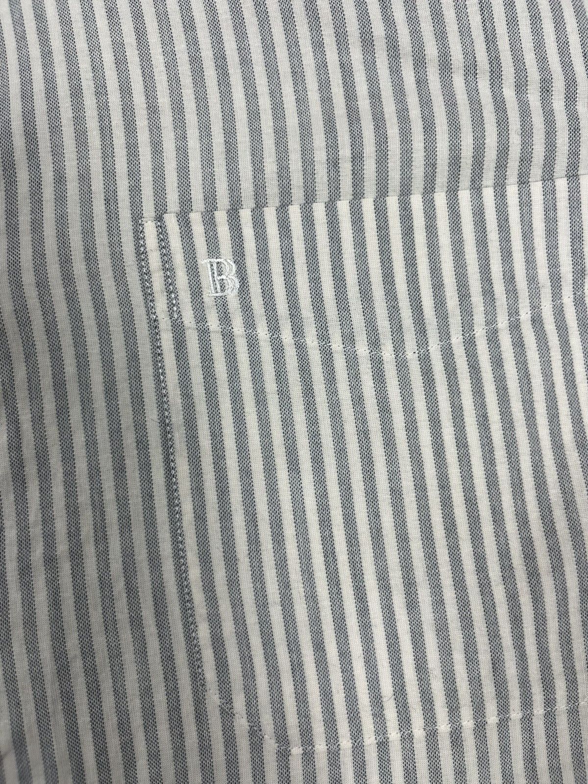 Balmain Balmain Paris Shirt Striped Long Sleeve Men's size XL Size US XL / EU 56 / 4 - 6 Thumbnail