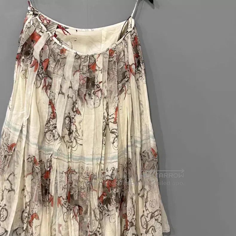 Hermes Hermes Silk Printed Skirt Size 24" / US 00 / IT 34 - 2 Thumbnail