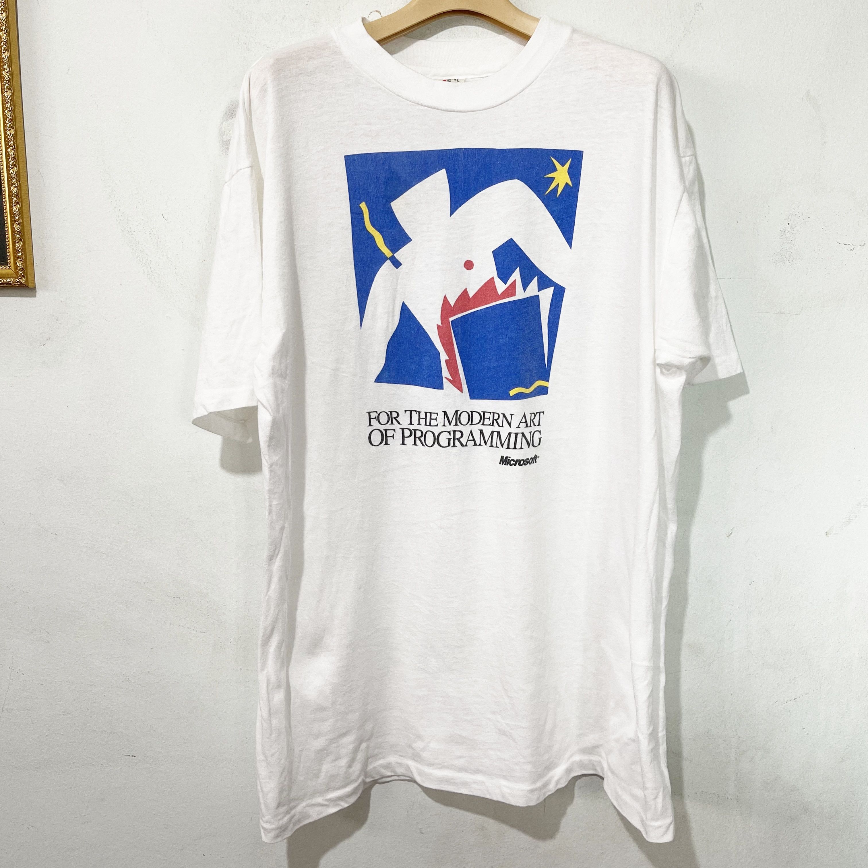 Vintage 90s Microsoft Modern Art of Programming T-Shirt