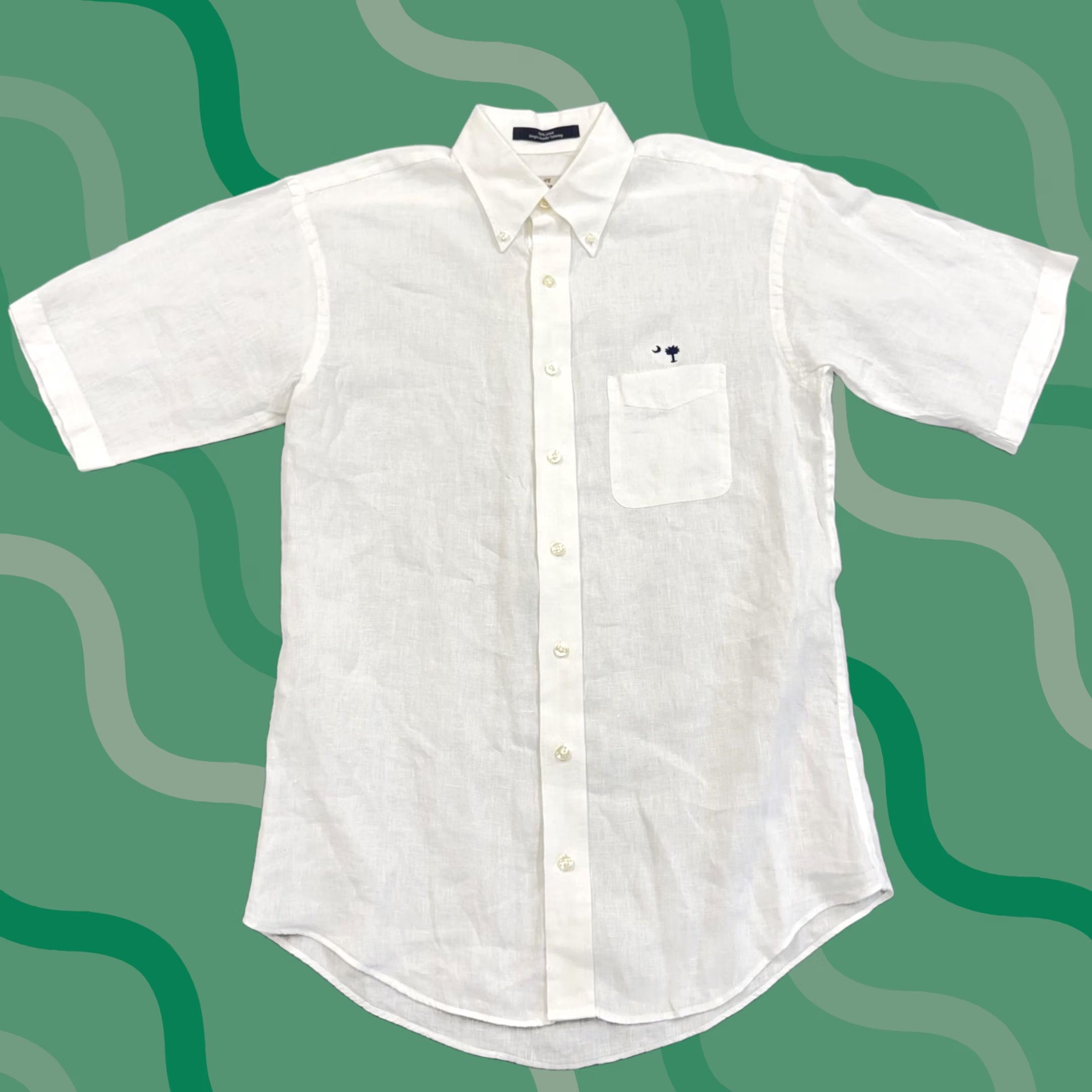 Vintage M. Dumas & Sons Shirt Mens Small White Linen Short Sleeve Button Down Casual Size US S / EU 44-46 / 1 - 1 Thumbnail
