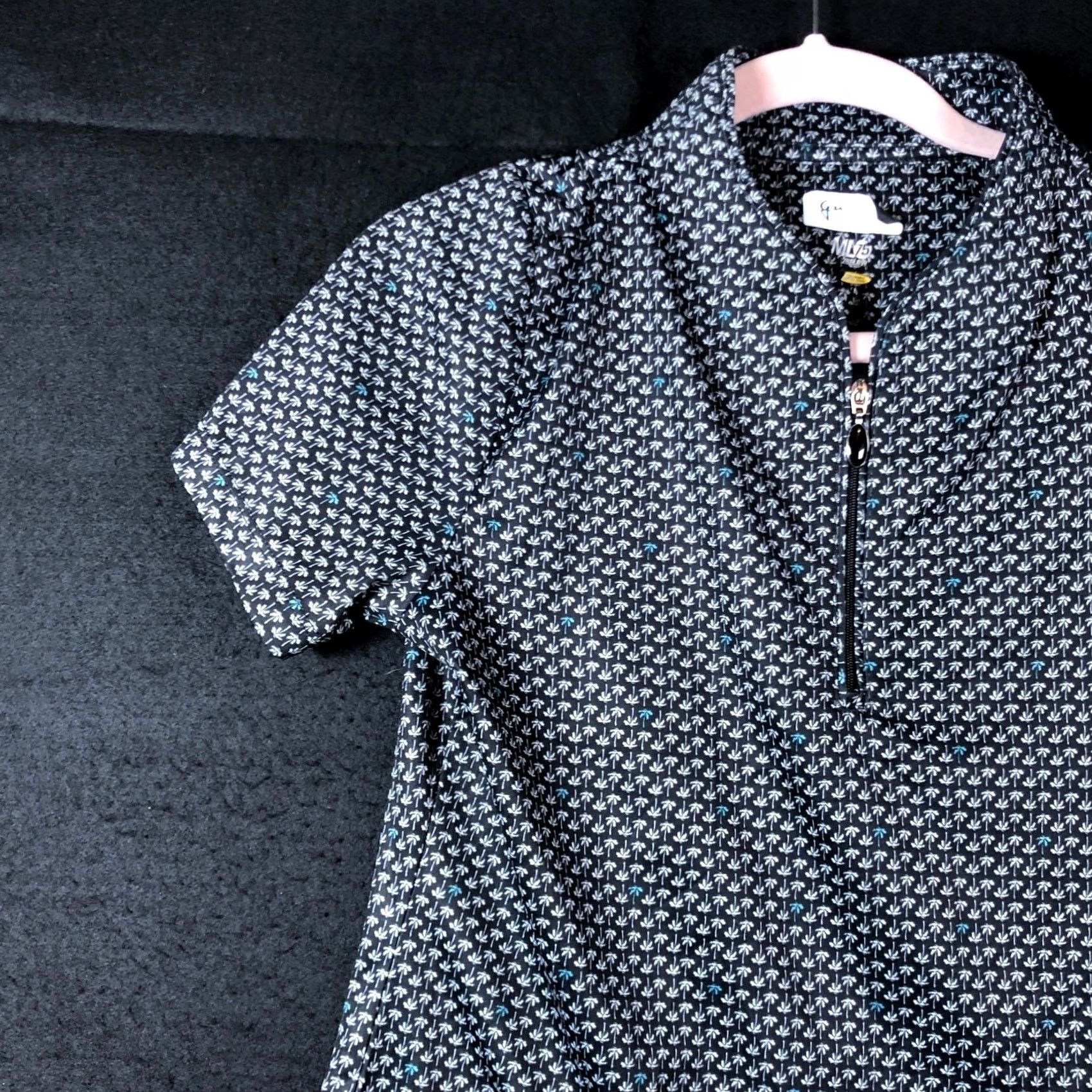 Vintage Greg Norman Womens Shirt Black Palm Tree 1/4 Zip Golf ML75 2 Below Small Size S / US 4 / IT 40 - 4 Thumbnail