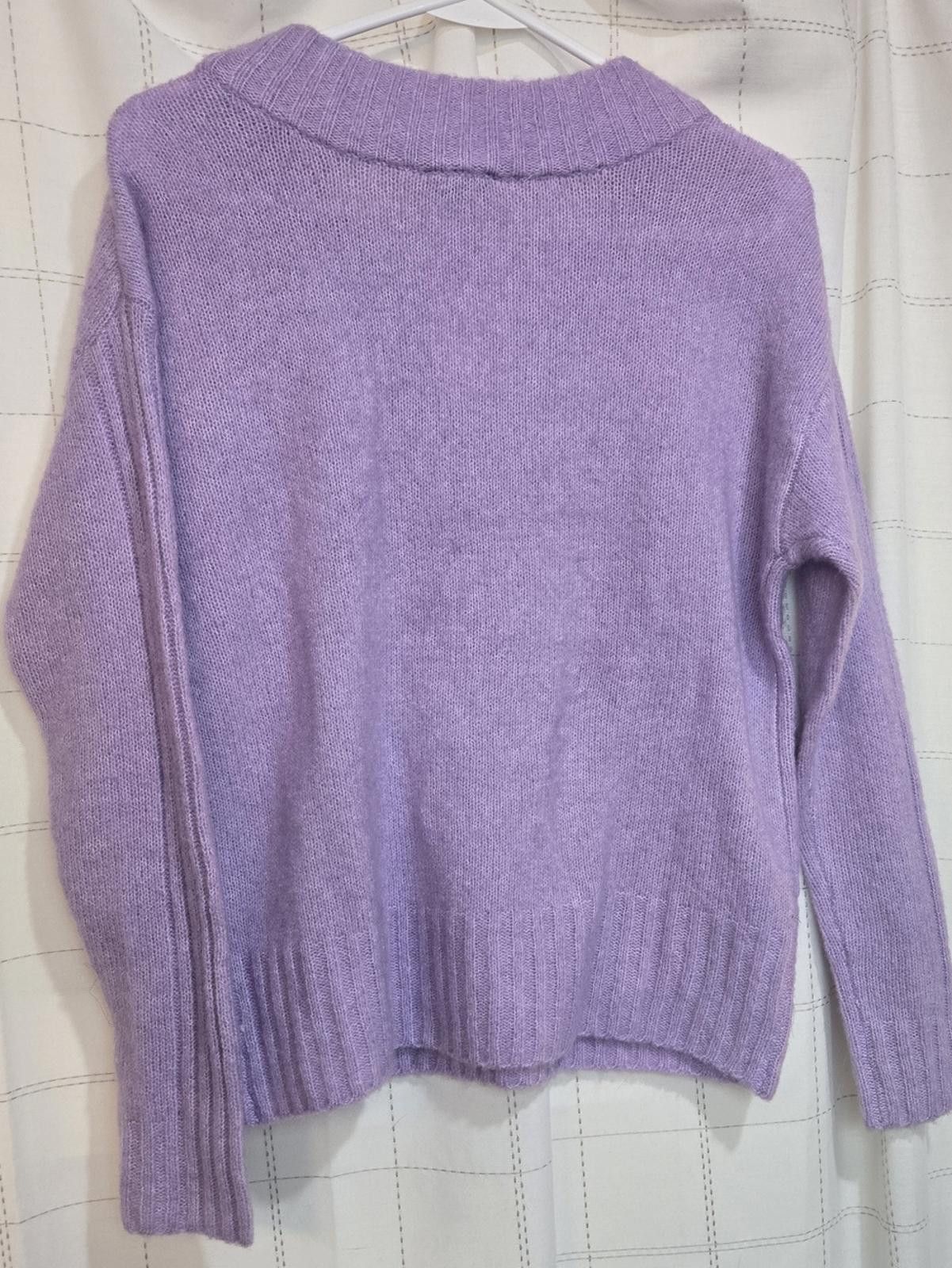 Other Talbots Lavender Wool Blend Sweater Size XS / US 0-2 / IT 36-38 - 4 Thumbnail