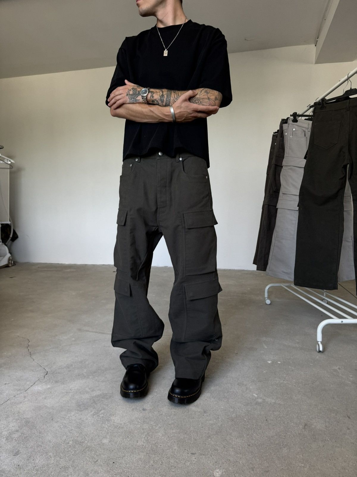 Rick Owens FW25 Rick Owens Double Cargo Pants Size US 32 / EU 48 - 7 Thumbnail