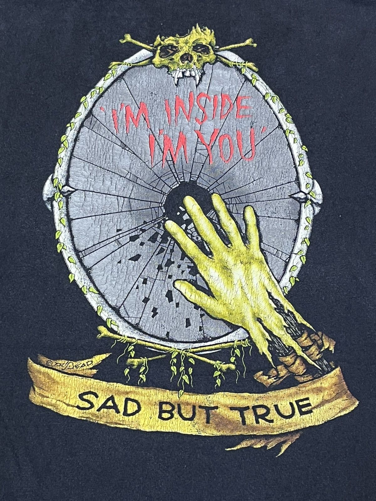Metallica VINTAGE 90s METALLICA SAD BUT TRUE BY PUSHEAD 1991 T SHIRT Size US L / EU 52-54 / 3 - 6 Thumbnail