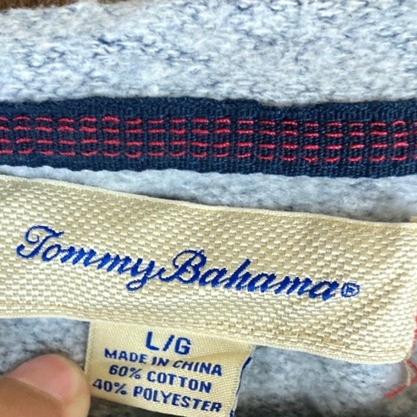 Tommy Bahama Tommy Bahama Mens Sweater Blue Crew Neck Pullover Long Sleeve Cotton Blend Large Size US L / EU 52-54 / 3 - 6 Thumbnail