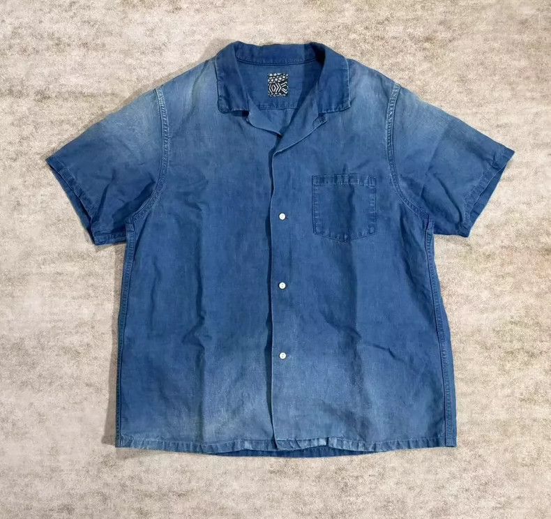 Visvim Fairway Short Sleeve Shirt Blue
